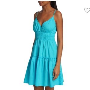 Rails Carmen Teal Knee Length Smocked Dress